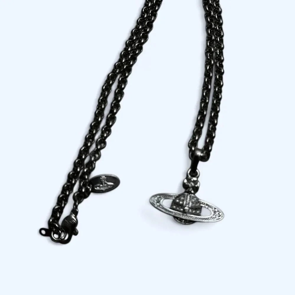 Vivienne Westwood Silver Orb Pendant Necklace, Unisex Everyday